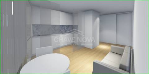 T0 novo, com varanda e lugar de garagem, em Leça da Palmeira (Centro)
