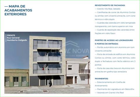 T0 novo, com varanda e lugar de garagem, em Leça da Palmeira (Centro)