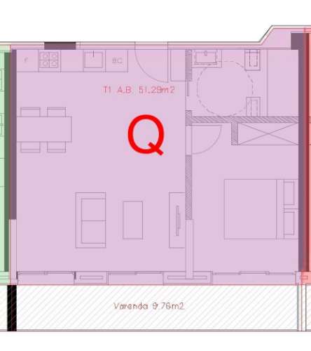 Apartamento T1 Venda em Canidelo,Vila Nova de Gaia