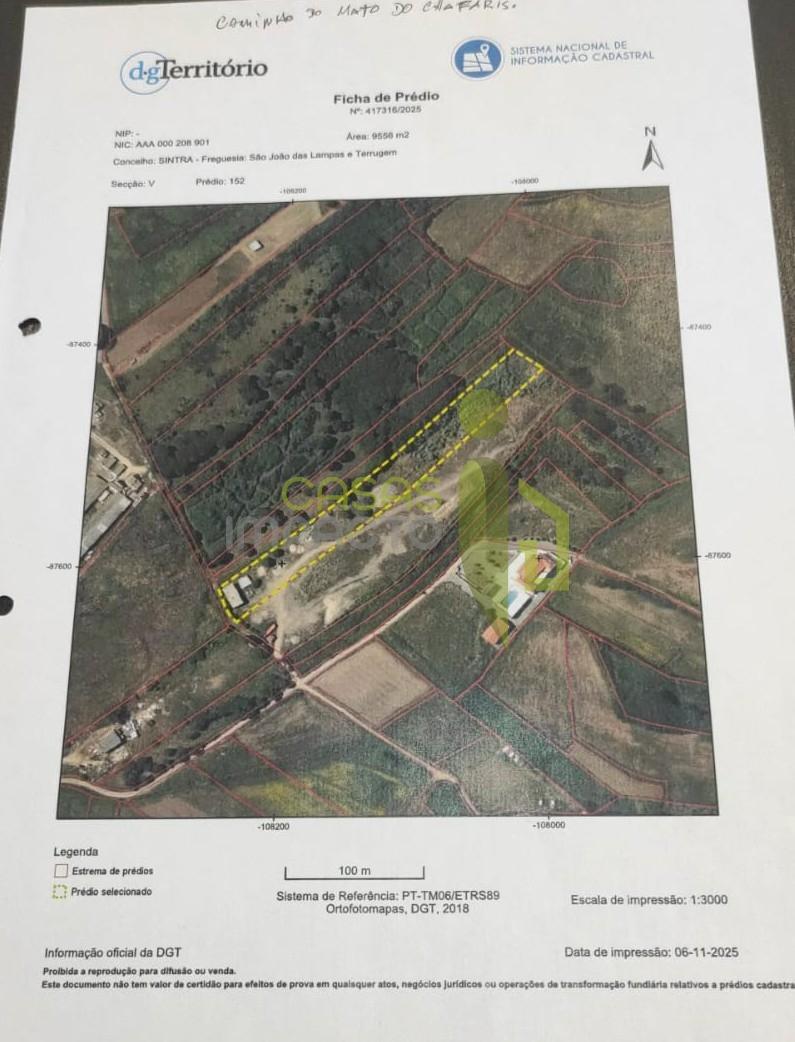 Terreno Rústico com 9640m2 na Terrugem