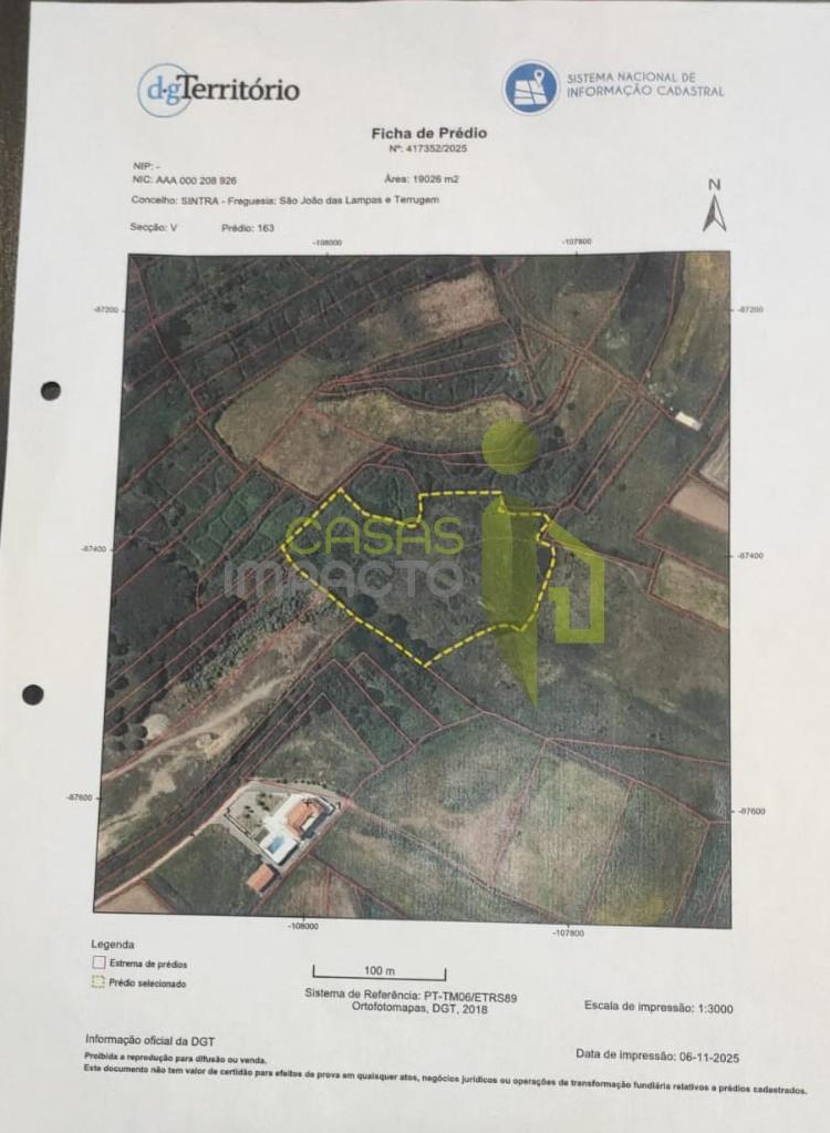 Terreno Rústico com 19.160m2 a venda na Terrugem