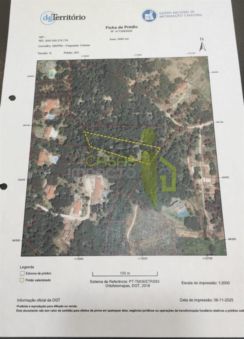 Terreno Rústico com 3.400m2 a venda em Areais, Colares