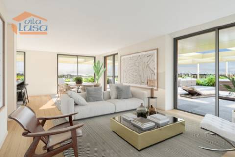 T2 Novo c/ terraço 77,10m2 em Canidelo Marina da Afurada V.N Gaia.