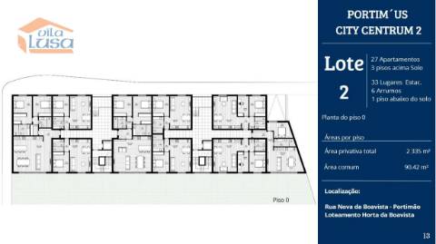 T1+1 Novo c/ garagem e varanda 17,70m2 em Portimão Empreendimento.