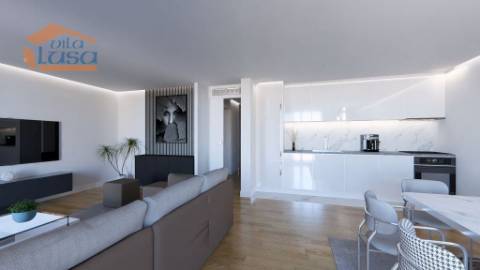 T2 Novo c/ dois lugares garagem e varanda 21,40m2 em Portimão Empreendimento.