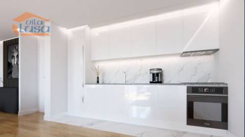 T2 Novo c/ dois lugares garagem e varanda 21,40m2 em Portimão Empreendimento.