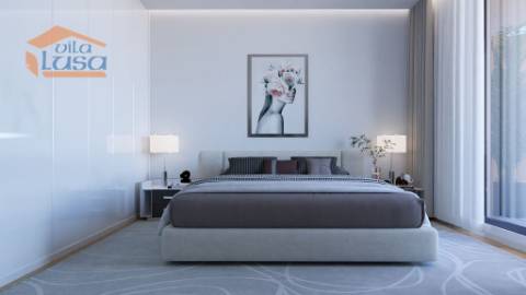 T2 Novo c/ dois lugares garagem e varanda 21,40m2 em Portimão Empreendimento.