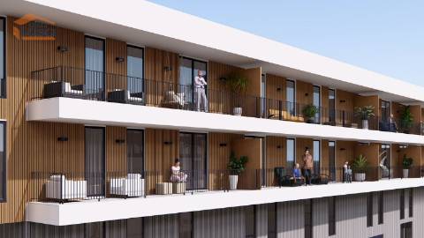 T2 Novo c/ dois lugares garagem e varanda 21,40m2 em Portimão Empreendimento.