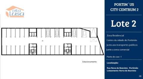 T2 Novo c/ dois lugares garagem e varanda 21,40m2 em Portimão Empreendimento.