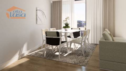 T1 Novo ultimo piso c/ garagem e varanda em Portimão.