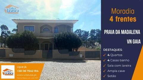 Moradia de 4 frentes na praia da Madalena, VN Gaia