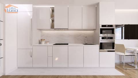 Apartamento T0 Novo em Vilar de Paraiso, com varanda e lugar de garagem