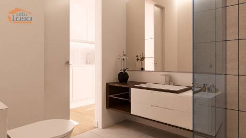 Apartamento T0 Novo em Vilar de Paraiso, com varanda e lugar de garagem