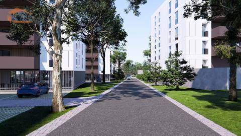 Apartamento T0 Novo em Vilar de Paraiso, com varanda e lugar de garagem