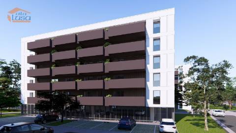 Apartamento T0 Novo em Vilar de Paraiso, com varanda e lugar de garagem