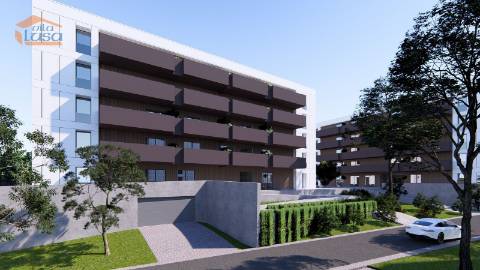 Apartamento T0 Novo em Vilar de Paraiso, com varanda e lugar de garagem