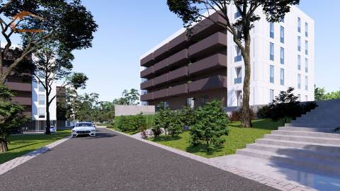 Apartamento T0 Novo em Vilar de Paraiso, com varanda e lugar de garagem