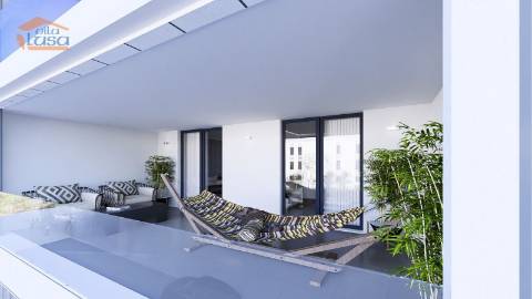 T2 com duas varandas 38.72m2 e dois lugares de garagem Portimão Novo.