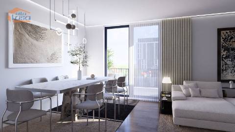 T2 com duas varandas 38.72m2 e dois lugares de garagem Portimão Novo.