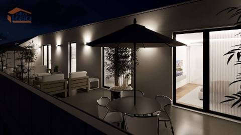 T3 Novo C/ Terraço e Varanda C/62.63m2 e dois lugares de garagem em Portimão.