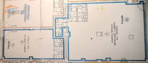 1 LOJA (2 frações unidas) junto às piscinas de Águas Santas