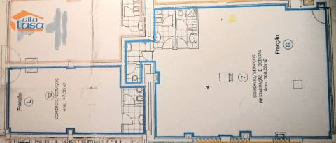 1 LOJA (2 frações unidas) junto às piscinas de Águas Santas