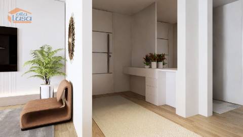 T-2+1 Novo c/ varanda 46.53m2 e lugar de garagem no centro de Armação de Pera a 300mts da praia.