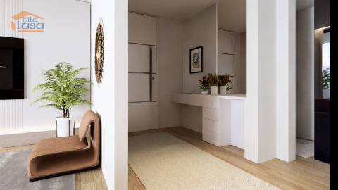 T-2+1 Novo c/ varanda 46.53m2 e lugar de garagem no centro de Armação de Pera a 300mts da praia.