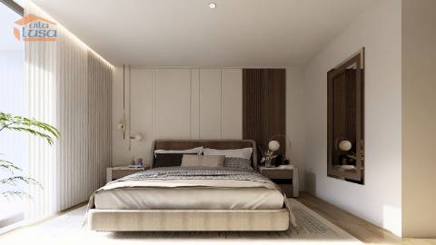 T-2 Novo c/ varanda 24.76m2 e lugar de garagem no centro de Armação de Pera a 300mts da praia.