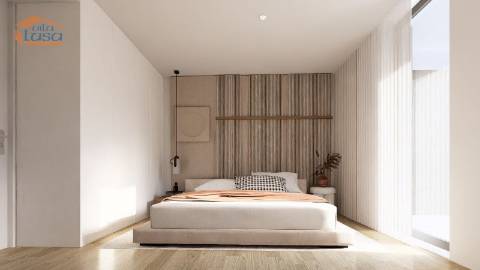 T-2 Novo c/ varanda 24.76m2 e lugar de garagem no centro de Armação de Pera a 300mts da praia.