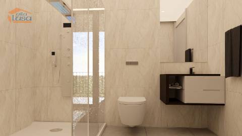 T-1+1 Novo c/ varanda 25.34m2 e lugar de garagem no centro de Armação de Pera a 300mts da praia.