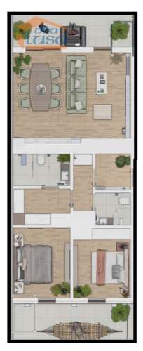 Armação de Pera T2 Novo 2 frentes 2 varandas e garagem 