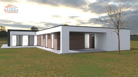 Lote Terreno centro Canelas construção Moradia 4 Frentes