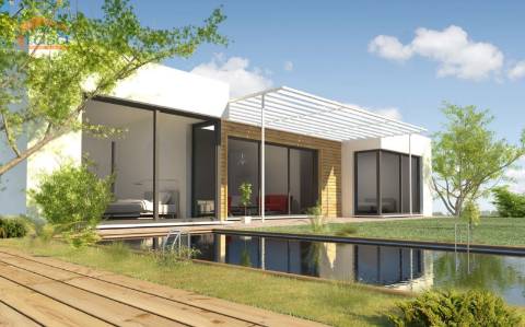 Lote Terreno centro Canelas construção Moradia 4 Frentes