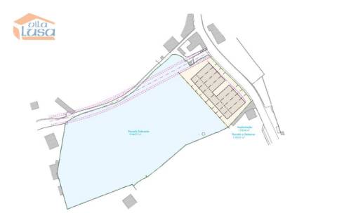Terreno Plano de 14.000 m2 com Pip aprovado para condomínio de 8 moradias em banda Serzedo 