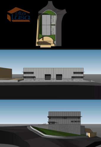 Terreno com 1.498 m2 Zona Industrial de canelas para a construção de Armazém com 1.232,40 m2