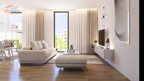 T1 Portimão Novo de 2 frentes com varanda e garagem