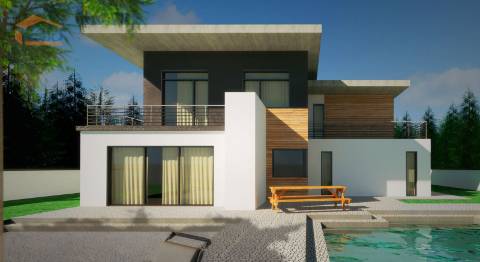 Terreno plano com 1.763 m2 em Grijo para a construção de Moradia 4 frentes 