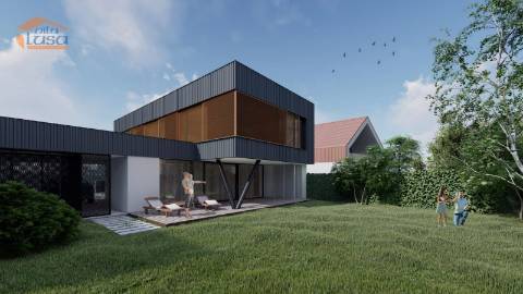 Terreno plano com 1.763 m2 em Grijo para a construção de Moradia 4 frentes 