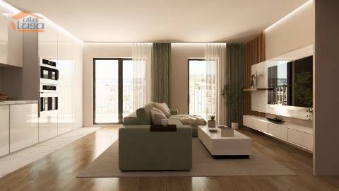 T2 Penthouse novo condomínio fechado Varanda de 21 m2 2 lugares de garagem