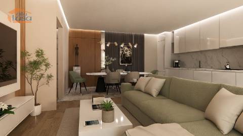 T2 Penthouse novo condomínio fechado Varanda de 21 m2 2 lugares de garagem