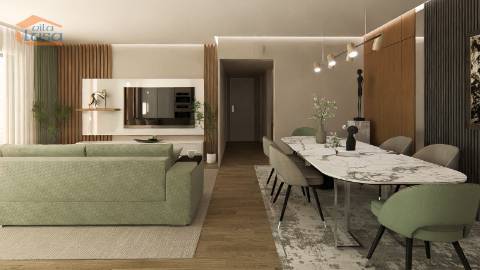 T2 Penthouse novo condomínio fechado Varanda de 21 m2 2 lugares de garagem