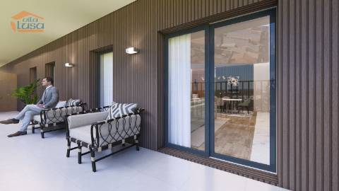 T2 Penthouse novo condomínio fechado Varanda de 21 m2 2 lugares de garagem