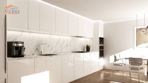 T2 Portimão Novo 2 frentes, varanda e terraço 2 lugares de garagem