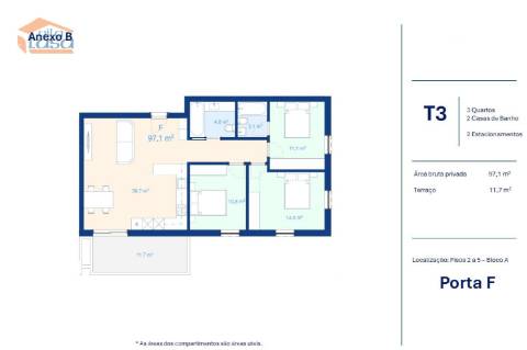 T3 Novo condomínio fechado em Vilar do Paraíso, V.N. Gaia