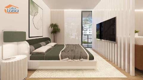 Armação de Pera T0 +1 Novo varanda garagem e piscina na cobertura 