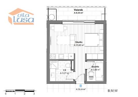 Armação de Pera T0 +1 Novo varanda garagem e piscina na cobertura 