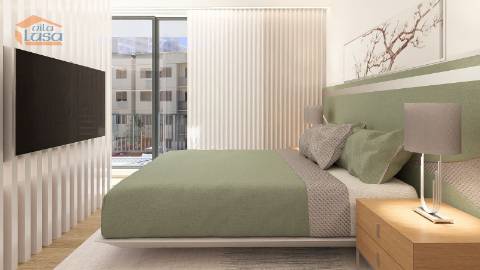 Armação de Pera,  T0 Novo com varanda, garagem e piscina na cobertura