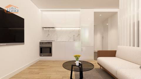 T0+1 Novo no centro de Armação de Pera a 300mt da praia.