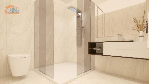 T0+1 Novo no centro de Armação de Pera a 300mt da praia.